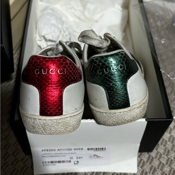 GUCCI WOMEN'S ACE SNEAKER WITH BEE SIZE 35 - Picture 4 of 4